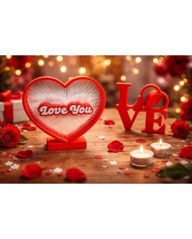 Cuore decorativo da tavolo